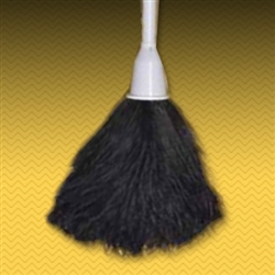15" Lightweight Plastic Ostrich Feather Duster - Gray